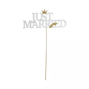Holz-Stecker Just Married