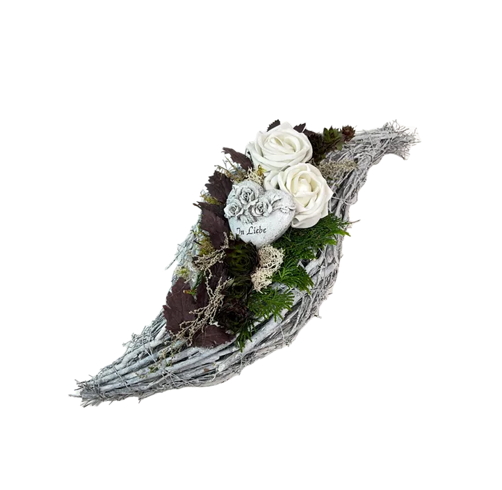 Rebenwelle, 40 x 15 x 12 cm