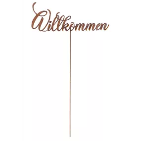 Gartenstecker Willkommen Gartenstecker Willkommen