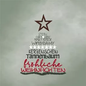 Grußkarte Weihnachtsbaum Wörter Grußkarte Weihnachtsbaum Wörter