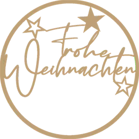 Holzring 'Frohe Weihnachten' Sterne
