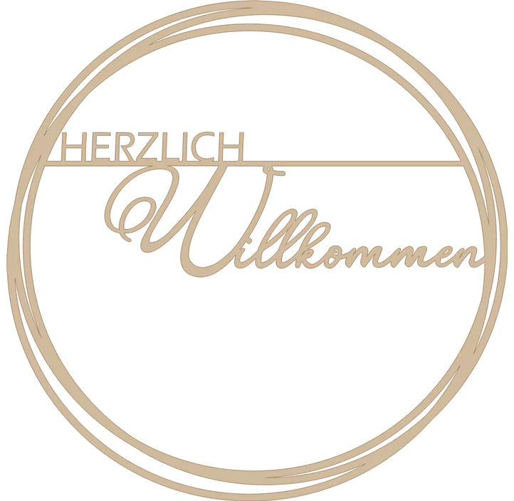 Holzring 'Herzlich Willkommen'