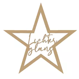Holzstern 'Lichterglanz'