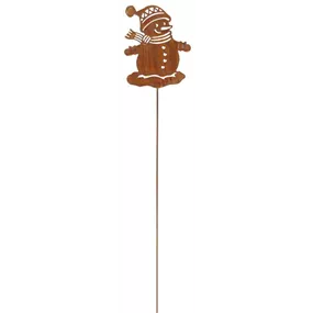 Schneemann Luna auf Stab