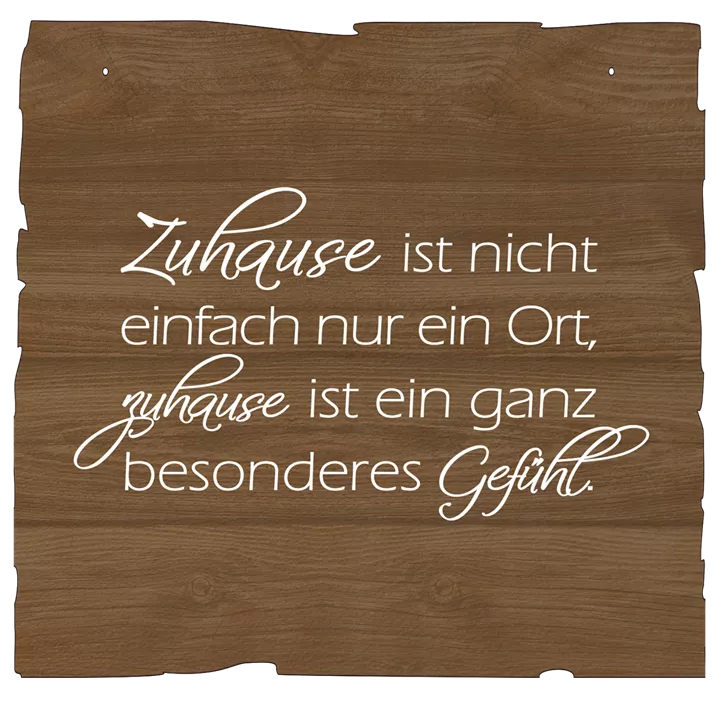 Wandbild Zuhause