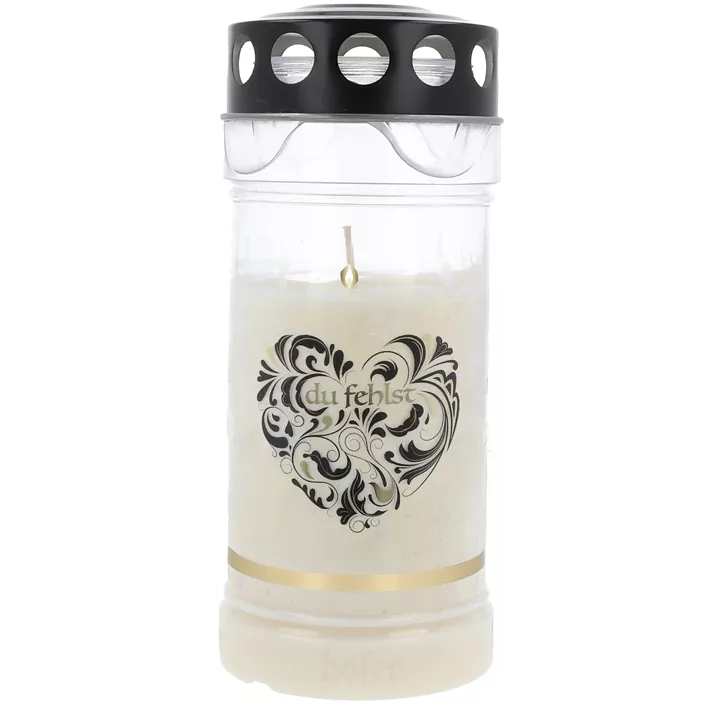 Grablicht Premium 4 Tage Motivlicht Black transparent
