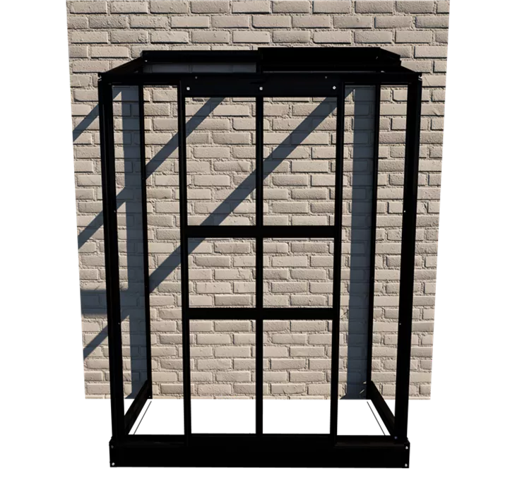 mit 3 mm Blankglas, 69 x 132 x 153 cm