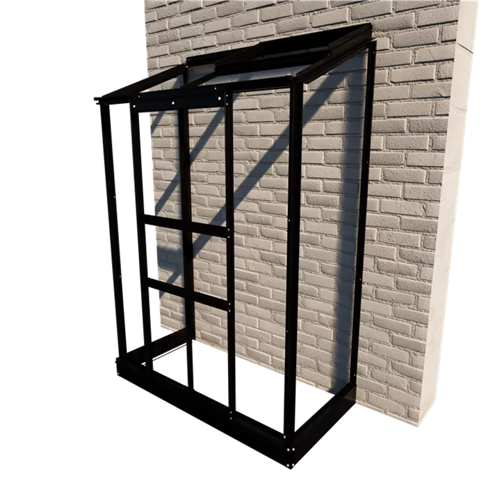 mit 3 mm Blankglas, 69 x 132 x 153 cm