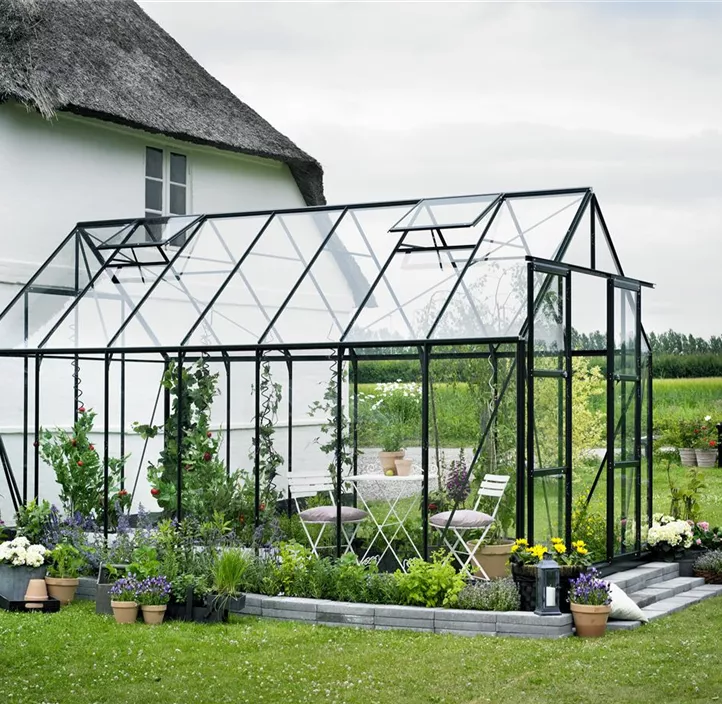 mit 3 mm Sicherheitsglas, 446 x 257 x 230 cm