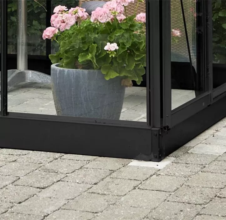 mit 3 mm Blankglas, 319x 193 x 196 cm