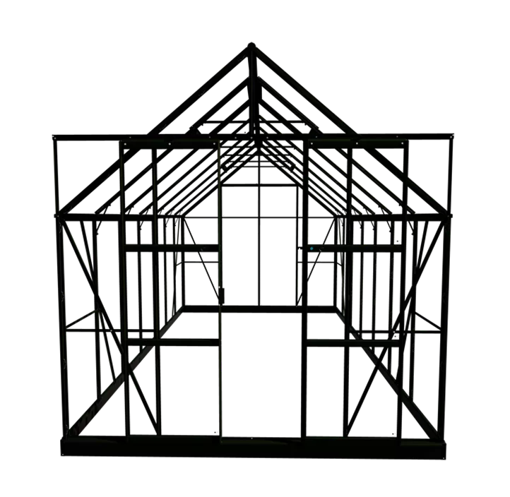 mit 3 mm Sicherheitsglas, 446 x 257 x 151 cm
