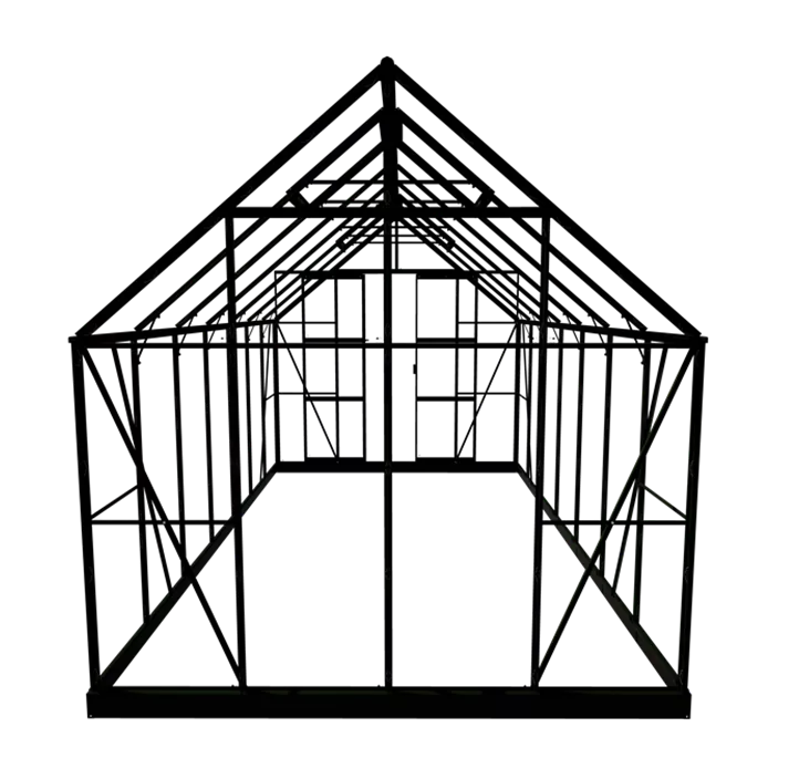mit 3 mm Sicherheitsglas, 446 x 257 x 151 cm