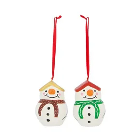 Hänger Schneemann aus Pappmaché