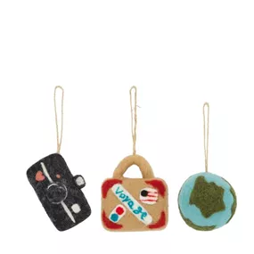 Hänger Kamera-Koffer-Weltkugel