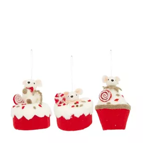 Hänger Maus auf Cupcake