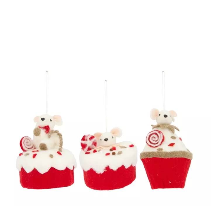 Hänger Maus auf Cupcake