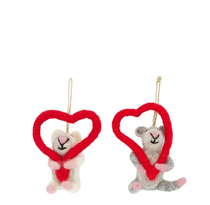Hänger Maus mit Herz