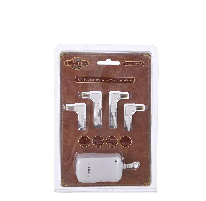 Schaltadapter 4,5 Volt mit 4 Steckerausgängen