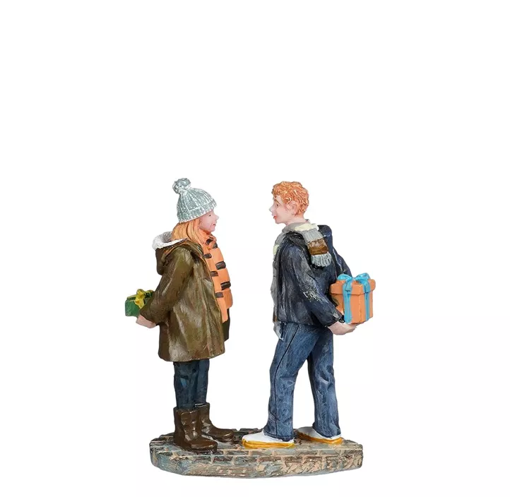 Szene Geschenkübergabe