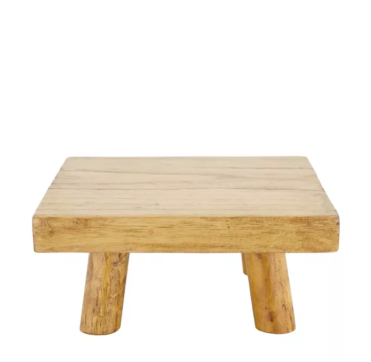 Tablett mit 4 Füßen aus Holz