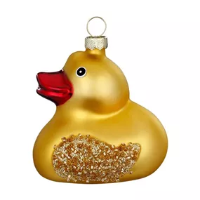 Glasfigur Badeente
