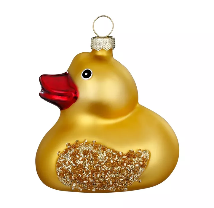 Glasfigur Badeente