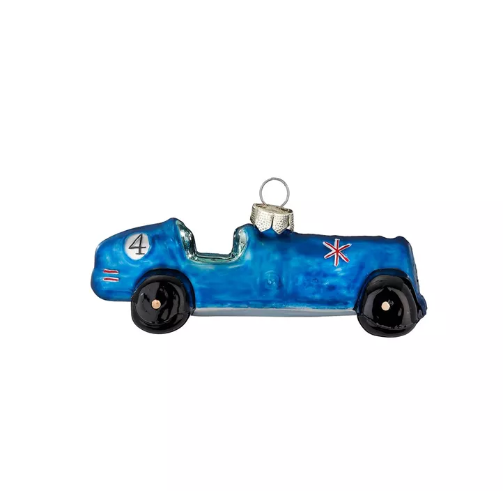 Glasfigur Rennauto