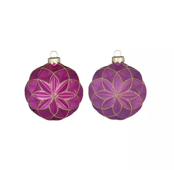 Glaskugel Blume 12 Stk/Packung