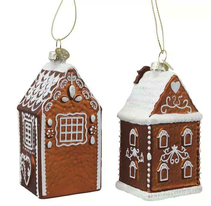 Glasfigur Lebkuchenhaus