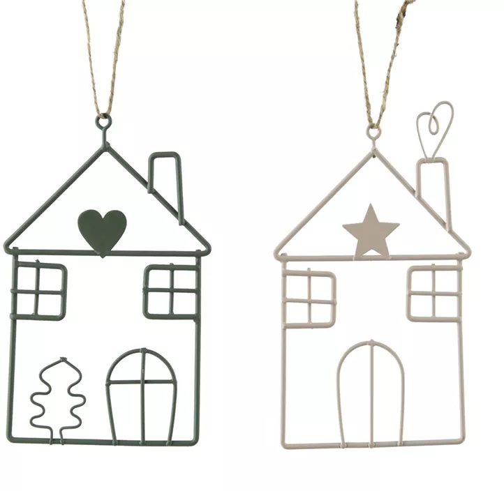 Haus Weihnachten aus Eisen