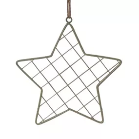 Metall-Dekosternhänger mit Gitter