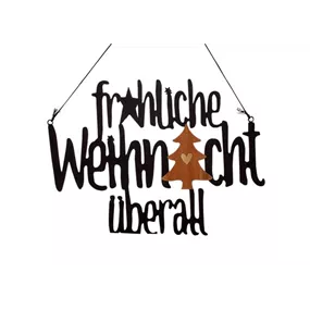 Metallschriftzug zum Hängen