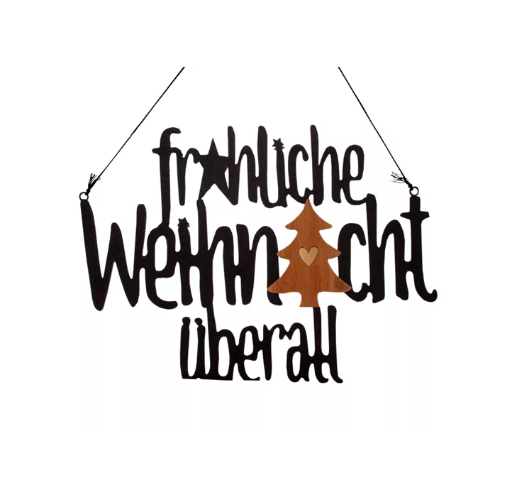 Metallschriftzug zum Hängen
