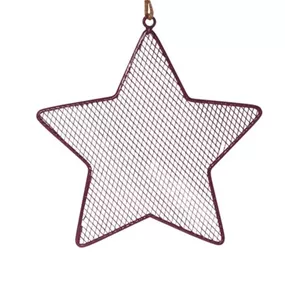 Metallsternhänger mit Gitter