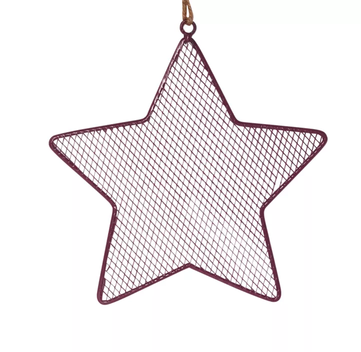 Metallsternhänger mit Gitter