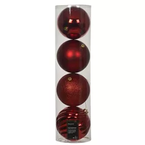 Outdoor Weihnachtskugel 4er Klarbox