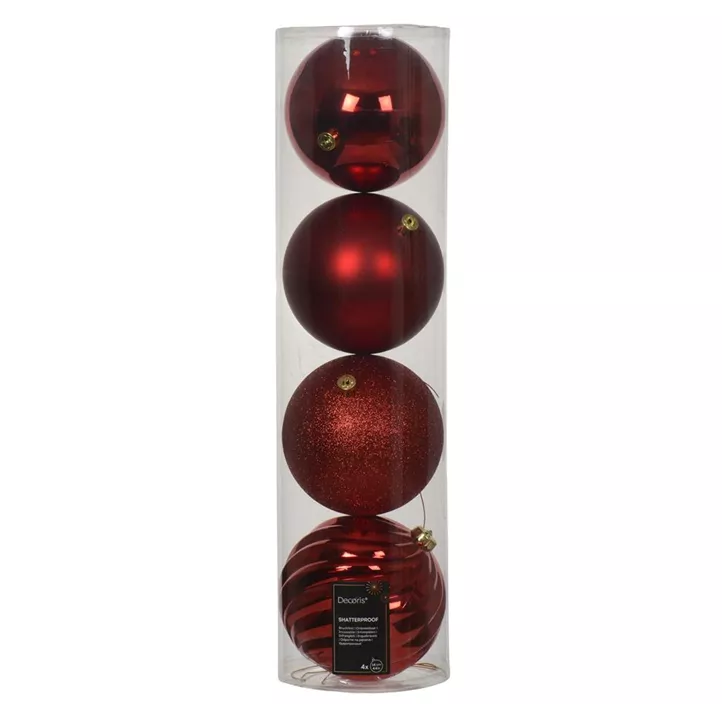 Outdoor Weihnachtskugel 4er Klarbox
