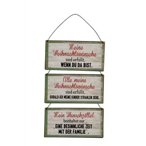 Schild Weihnachtswünsche