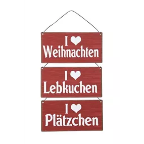 Schild zum Hängen Weihnachten-Lebkuchen-Plätzchen