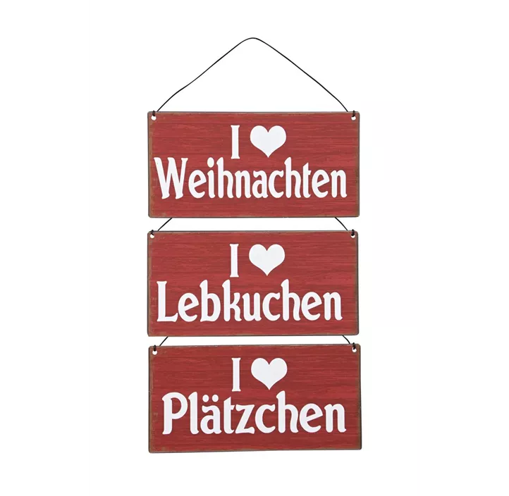Schild zum Hängen Weihnachten-Lebkuchen-Plätzchen
