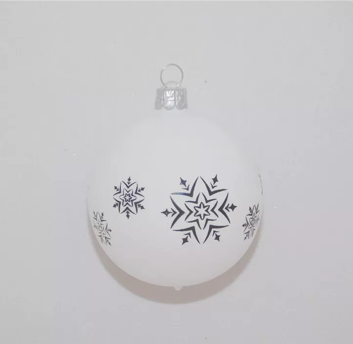 Glaskugel Schneeflocke