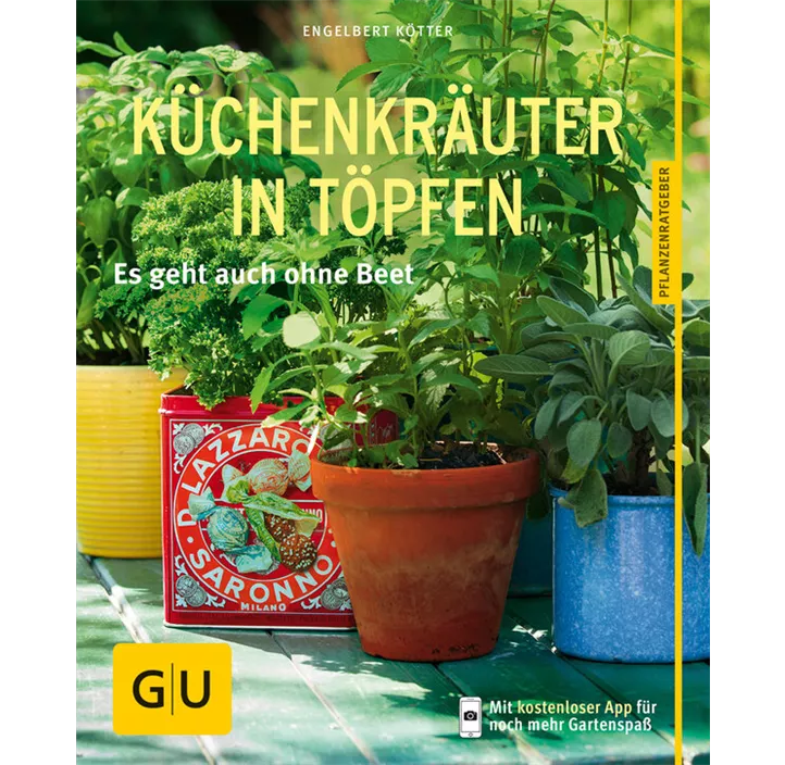 Küchenkräuter in Töpfen