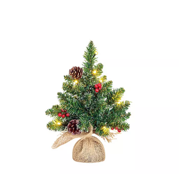 Weihnachtsbäumchen Creston LED mit Jute