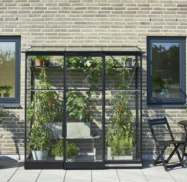mit 3 mm Sicherheitsglas, 65 x 189 x 189 cm