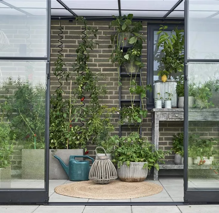 mit 3 mm Sicherheitsglas, 188 x 374 x 189 cm