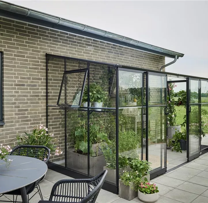 mit 3 mm Sicherheitsglas, 188 x 374 x 189 cm