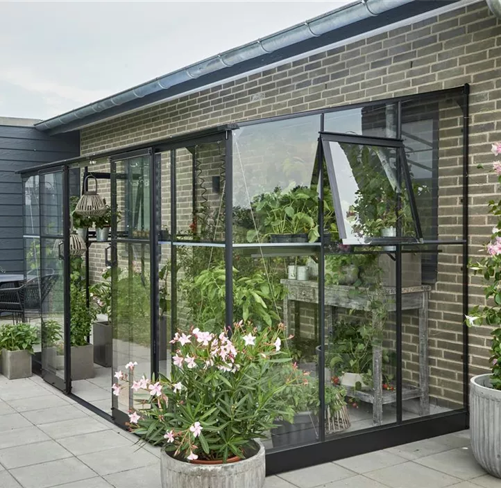 mit 3 mm Sicherheitsglas, 188 x 374 x 189 cm