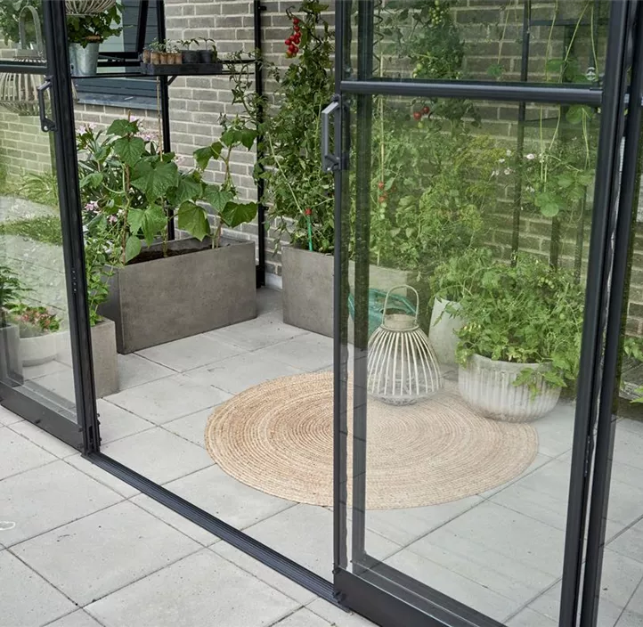 mit 3 mm Sicherheitsglas, 188 x 374 x 189 cm