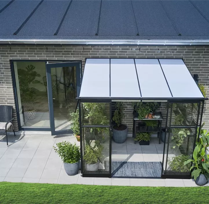 mit 3 mm Sicherheitsglas, 188 x 251 x 189 cm