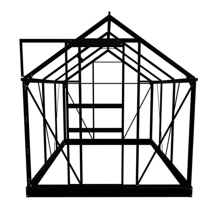 mit 4 mm Polycarbonat, 195 x 193 x 122 cm
